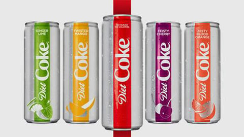 Diet Coke redesign and new flavors