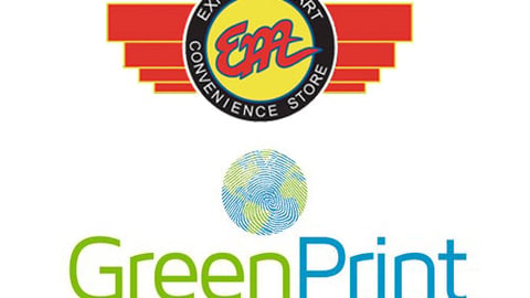 Express Mart and GreenPrint logos