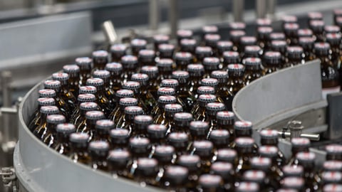 Red Stripe bottle production line