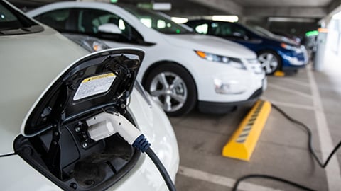 Electric cars charging