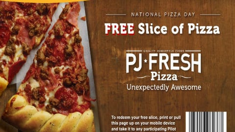 Pilot Flying J National Pizza Day promo