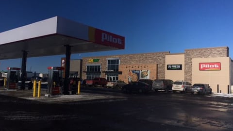 The re-opened Pilot Travel Center in Remington, Ind.