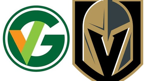 Green Valley Grocery & Vegas Golden Knights logos