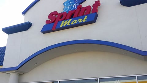 the exterior of a Sprint Mart convenience store