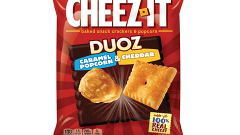 Cheez-It Duoz Caramel Popcorn and Cheddar