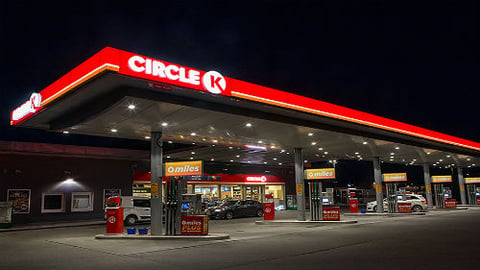 Circle K forecourt with miles fuel offer