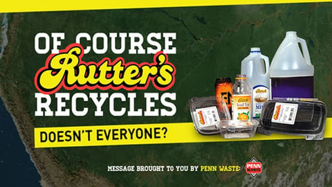 Rutter's recycles