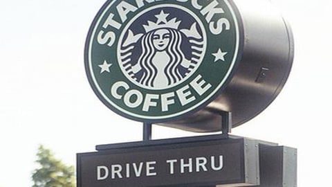 Starbucks drive-thru sign