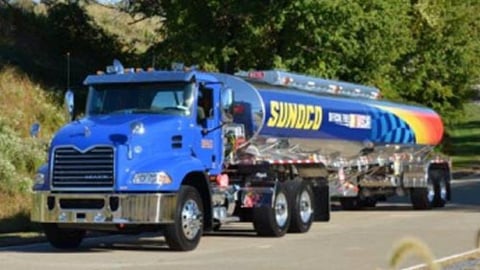 A Sunoco fuel truck