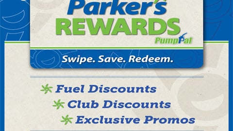 Parker's Rewards program flyer