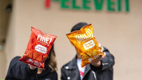 Taco Bell chips at 7-Eleven