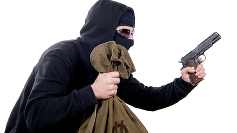 robber with gun