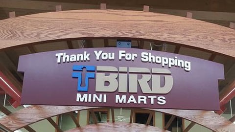 T-Bird Mini Marts banner