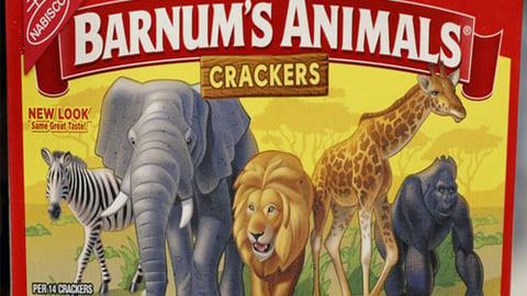 redesigned Barnum's Animals crackers boxes