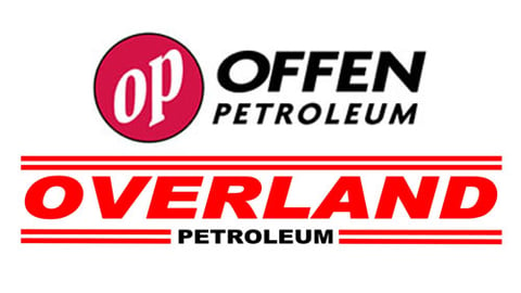 Logos for Offen Petroleum and Overland Petroleum