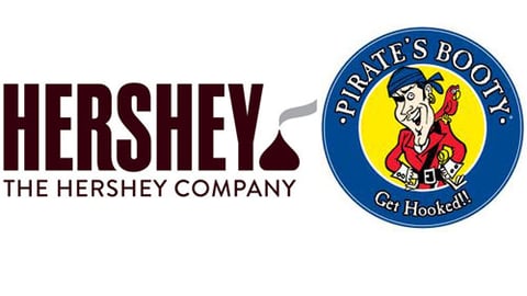 The Hershey Co. & Pirate's Booty logos