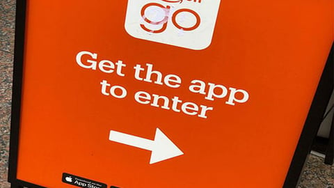 Amazon Go Chicago enter sign