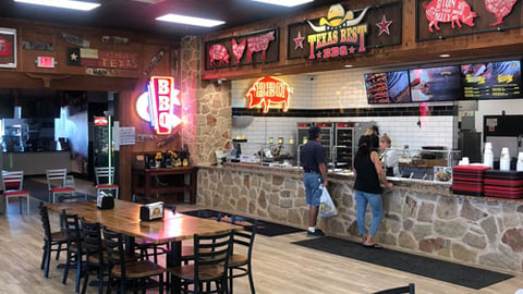 Texas Best Smokehouse interior