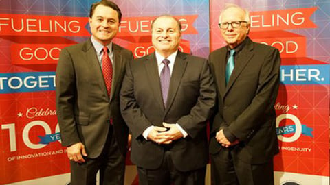 From left to right: TXOGA President Todd Staples, CITGO General Manager Community Relations, CSR and Legislative Affairs Larry Elizondo and Texas State Representative Todd Hunter