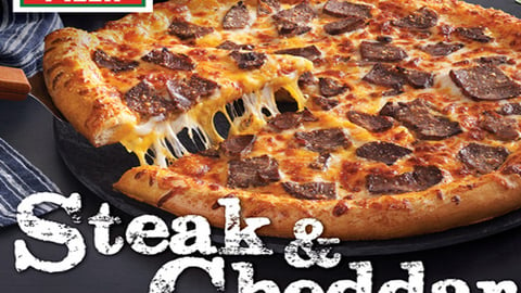 Hunt Brothers Pizza's Steak & Cheddar Pizza