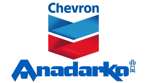 Logos for Chevron Corp. and Anadarko Petroleum Corp. 