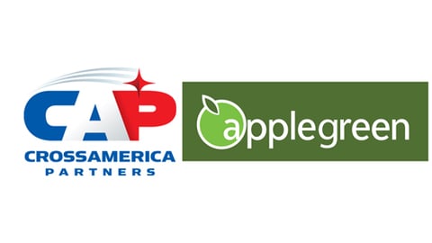 Logos for CrossAmerica and Applegreen