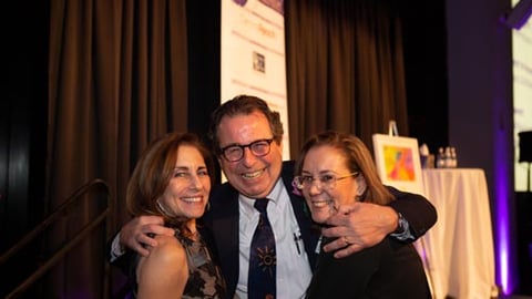 Lauren C. Solotar, May Institute president and CEO (l); Leo Vercollone, CEO of VERC Enterprises; and Jolie Beaupre, parent, May Center School for Autism and Developmental Disabilities at "An Evening of Hope & Possibility."