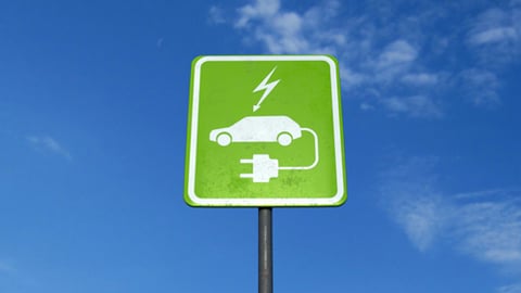 electric vehicle charging sign