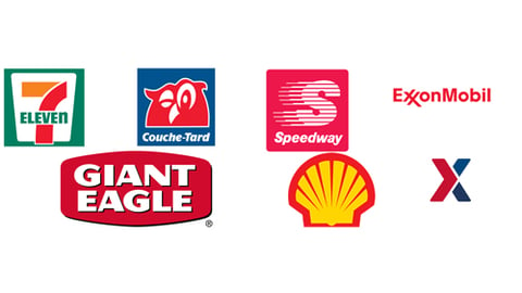 Logos for top convenience store chains