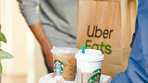 Starbucks Delivery with Uber Eats