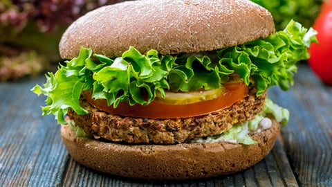 Plant-based burger