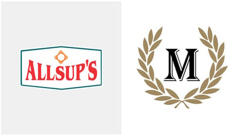 Logos for Allsup's Convenience Stores and Majors Management