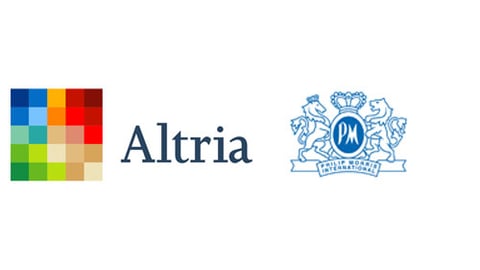 Altria Group and Philip Morris International Logos