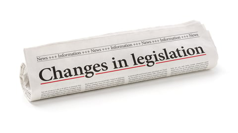 Changes in legislation newspaper headline