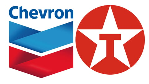 Logos for Chevron and Texaco