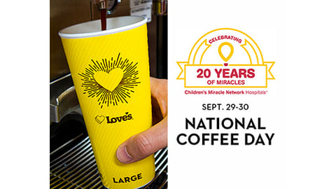 Love's on National Coffee Day