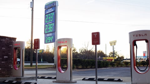 Parker's Metter convenience store is the first V3 Tesla charging site to open in Georgia.