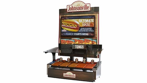 Johnsonville Digital Roller Grill Merchandiser