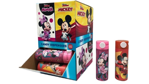 CandyRific Slide Tube Dispensers Featuring Mickey & Minnie Mouse