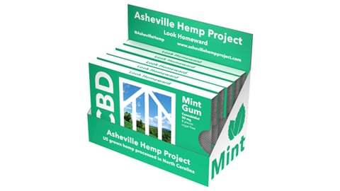 Asheville Hemp Project CBD mint gum