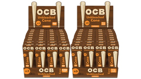 Republic Tobacco OCB Virgin Unbleached Cone Packs