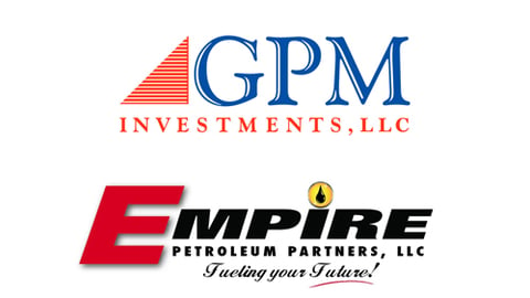 Logos for GPM Investments and Empire Petroleum Partners