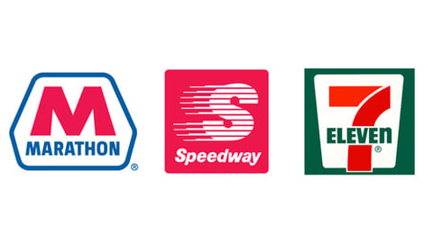 logos for Marathon Petroleum Speedway LLC and 7-Eleven Inc. 