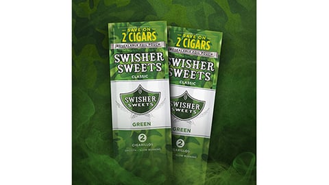 Swisher Sweets Green Camo Pouch