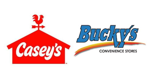 Logos for Casey's and Bucky's