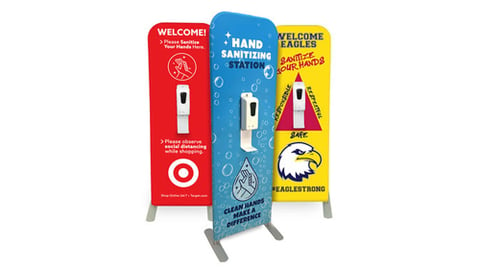 Custom Graphic Hand Sanitizer Dispenser Stand