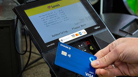 Love's contactless payment