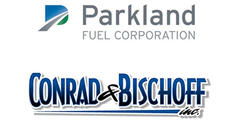 Logos for Parkland and Conrad & Bischoff Inc. 