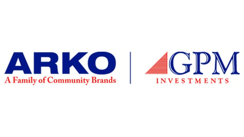 Arko Family of Community Brands logo and GPM logo