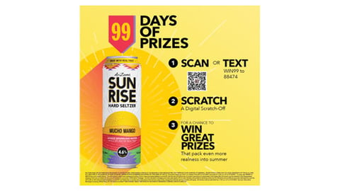 AriZona SunRise Hard Seltzer 99 Days of Prizes